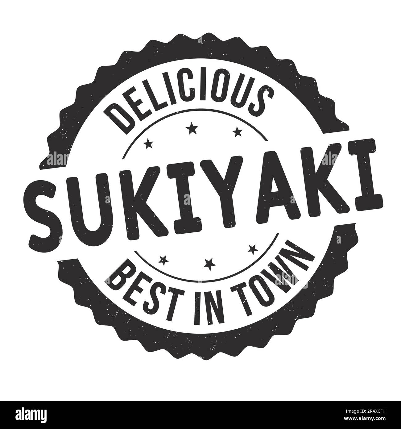 Tampon en caoutchouc sukiyaki grunge sur fond blanc, illustration vectorielle Illustration de Vecteur