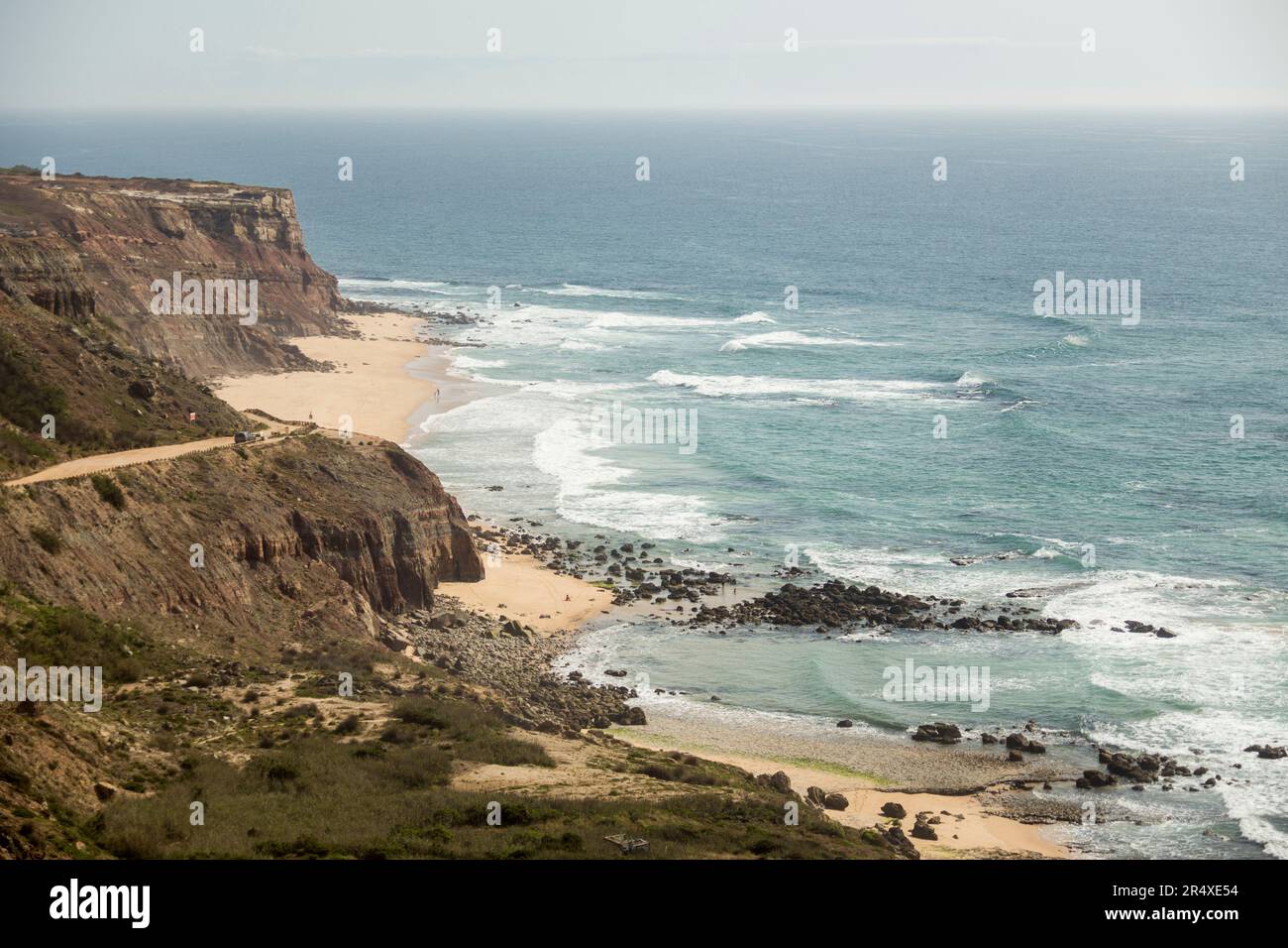 Praia de Cambelas e Praia do Baio Torres Vedras Portugal Banque D'Images