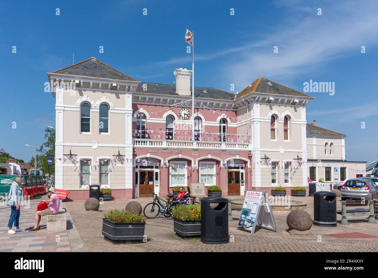 Salle paroissiale de St Brelade, route de la Neuve, St Aubin, paroisse de St Brelade, Jersey, Îles Anglo-Normandes Banque D'Images