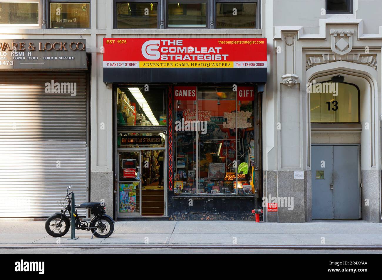 The Compleat Strategist, 11 E 33rd St, New York, New York, New York photo d'un magasin de jeux à Midtown Manhattan. Banque D'Images