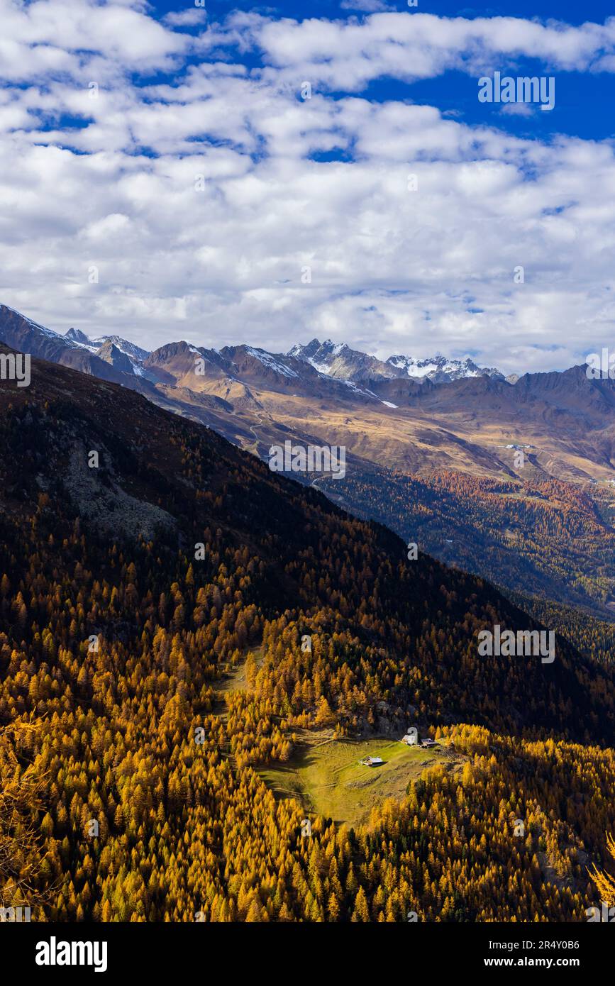 Paysage près de Timmelsjoch - route alpine haute, vallée d'Oetztal, Autriche Banque D'Images