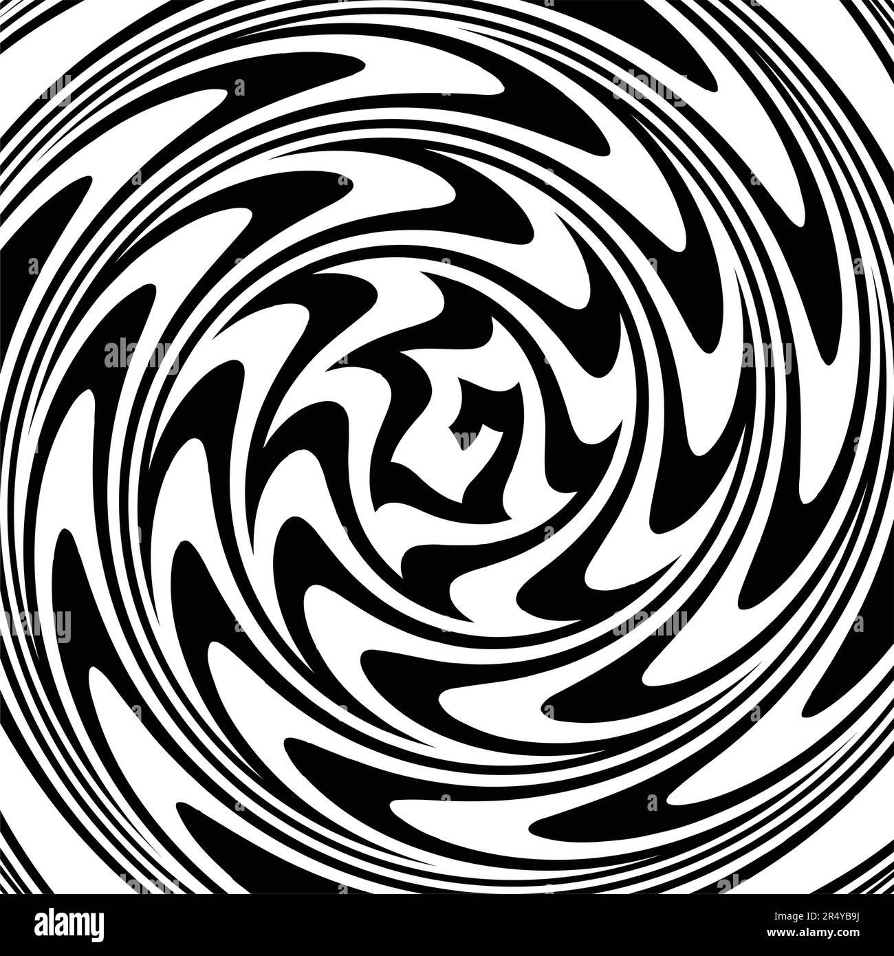 Arrière-plan de l'illustration de vecteur de répétition hypnotique, géométrique Illustration de Vecteur