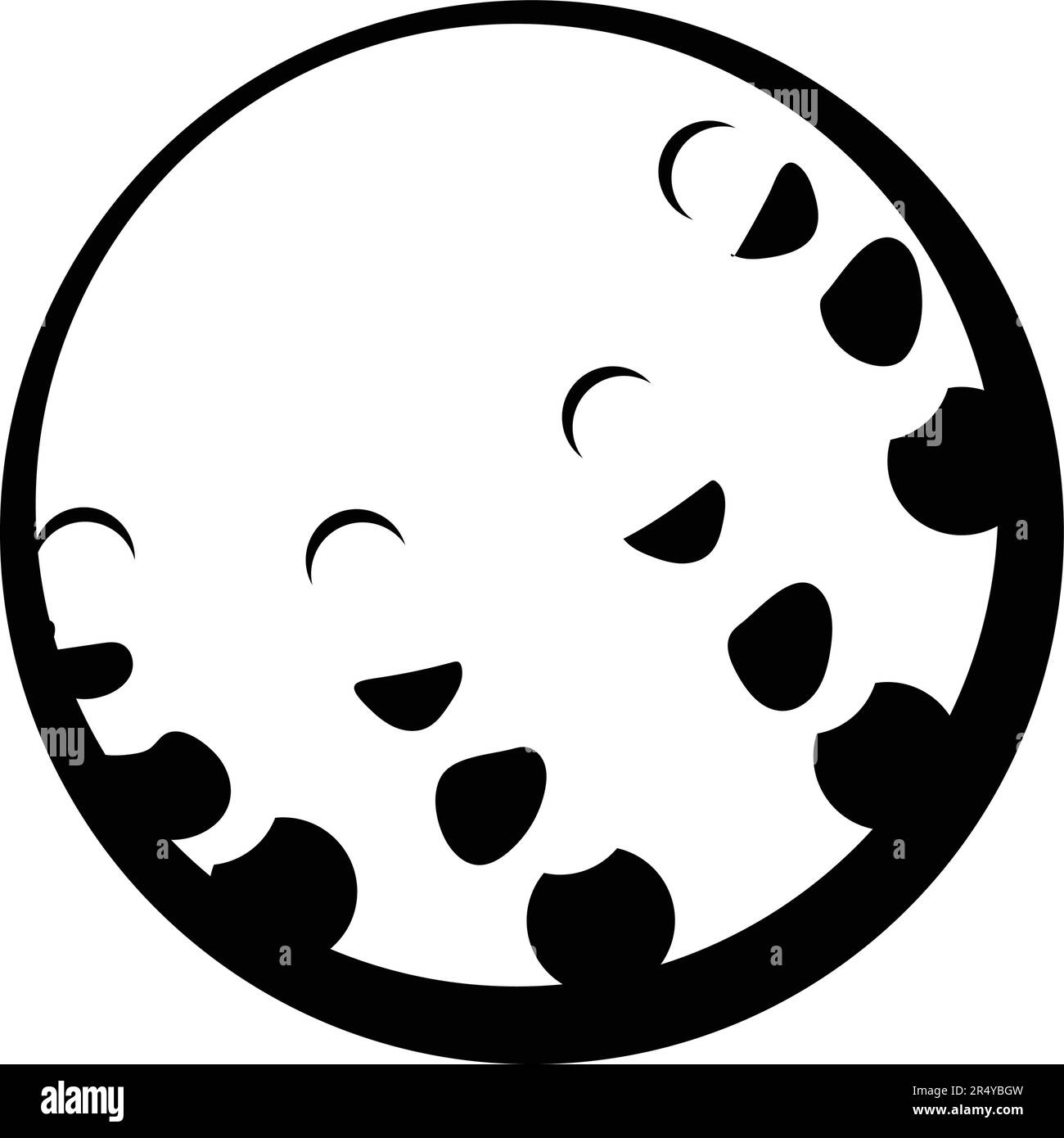 dessin d'illustration vectoriel d'icône de balle de golf Illustration de Vecteur