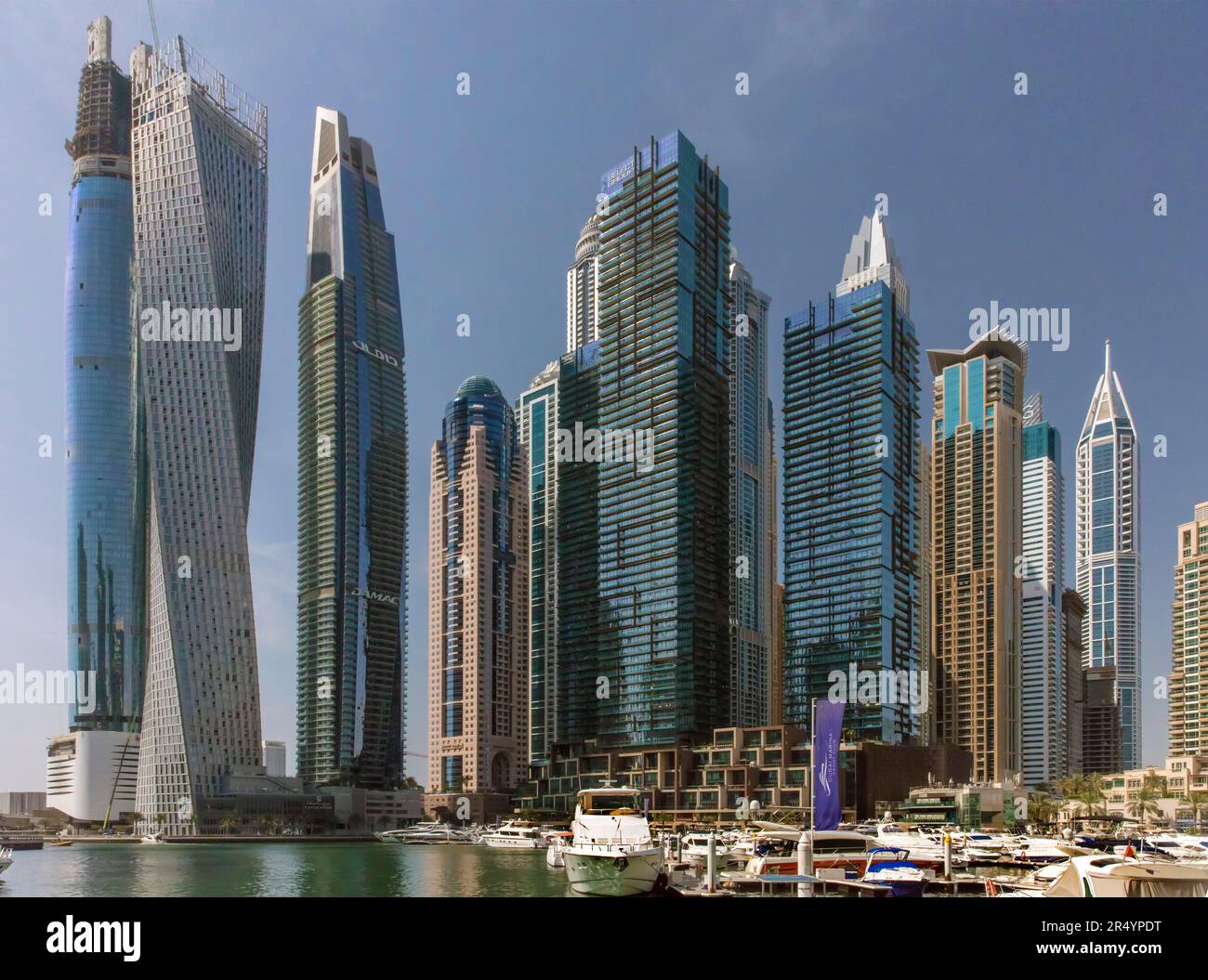 La Marina de Dubaï, DUBAÏ, ÉMIRATS ARABES UNIS Banque D'Images