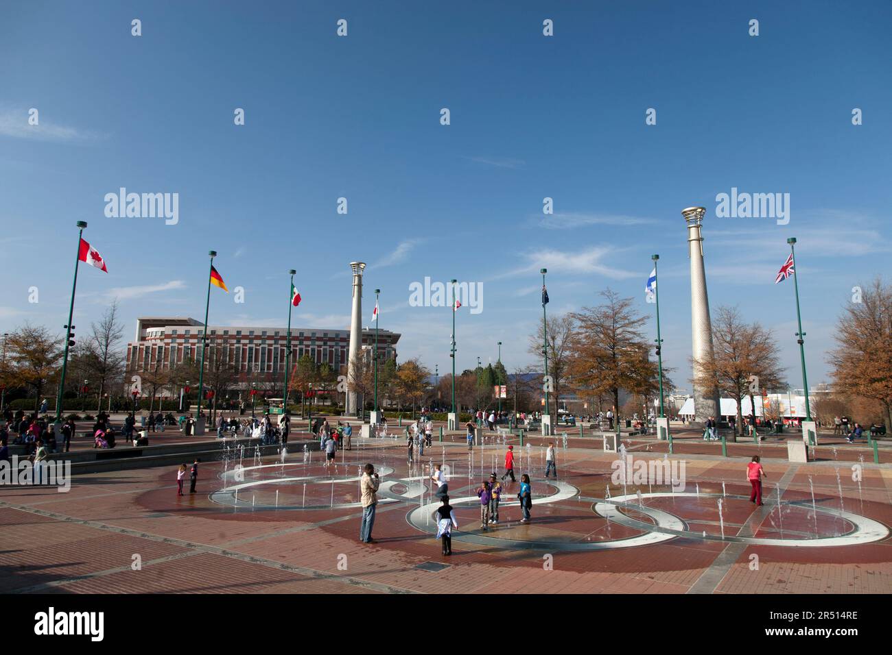 Centenaire Square, Atlanta Géorgie, États-Unis. Banque D'Images