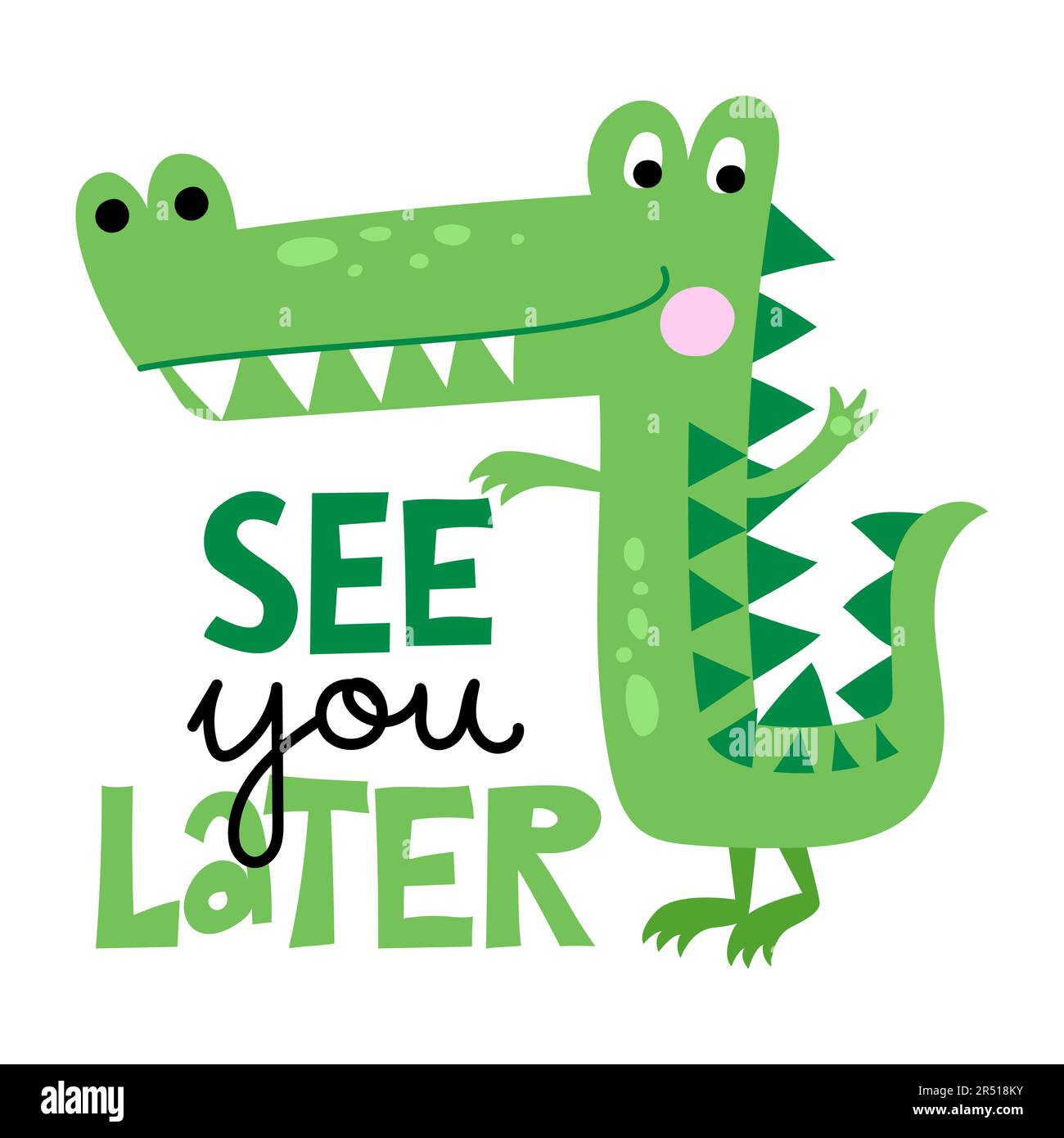 Rendez-vous plus tard avec un alligator, un moment de crocodile ! - drôle de doodle dessiné à la main, alligator de dessin animé. Idéal pour les affiches ou les t-shirts imprimés en tissu. Vecteur Illustration de Vecteur Rendez-vous plus tard avec un alligator, un moment de crocodile ! - drôle de doodle dessiné à la main, alligator de dessin animé. Idéal pour les affiches ou les t-shirts imprimés en tissu. Vecteur Illustration de Vecteur