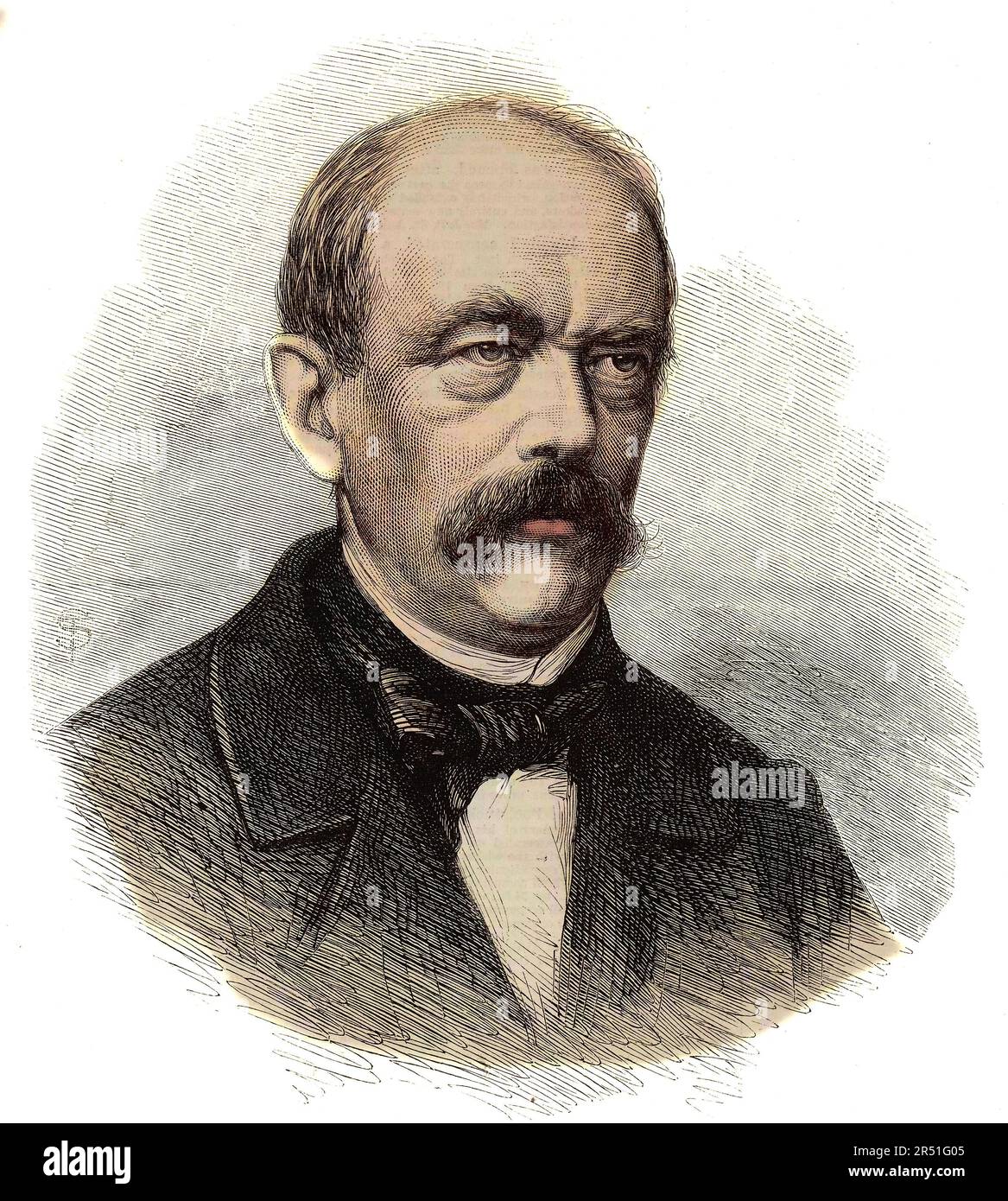 Portrait d'Otto von Bismarck (1815-1898), premier ministre du roi de Prusse Banque D'Images