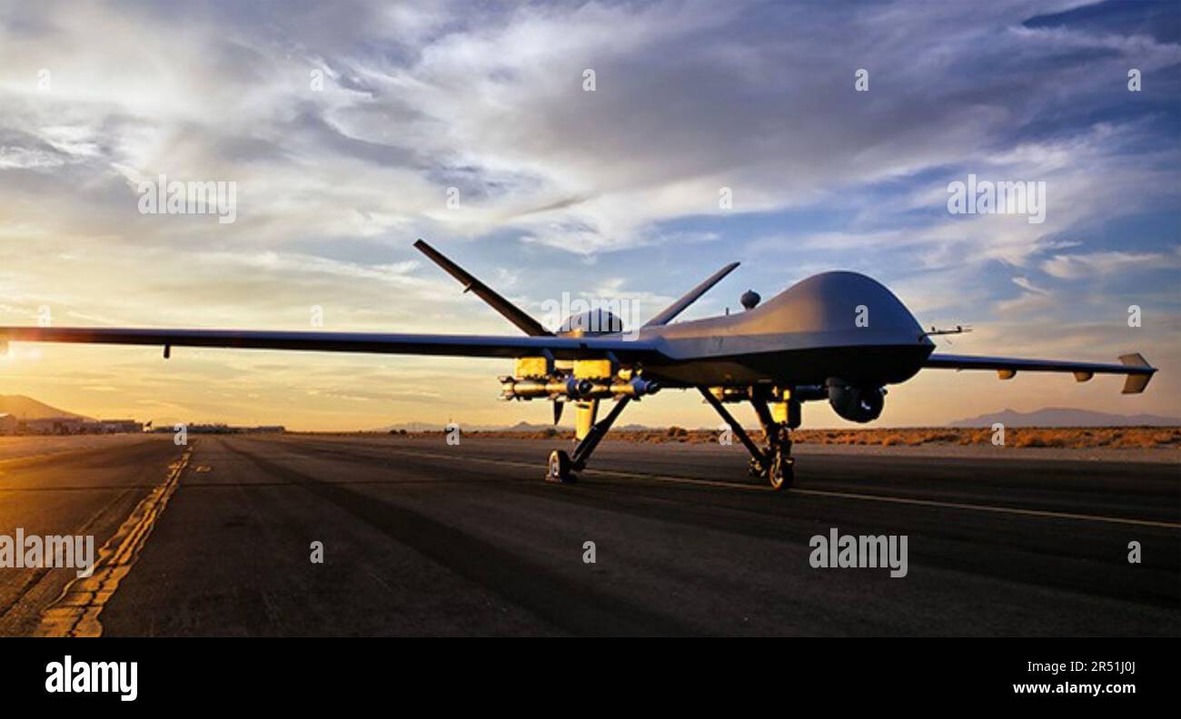 GENERAL DYNAMICS MQ-9 REAPER Photo : USAF Banque D'Images