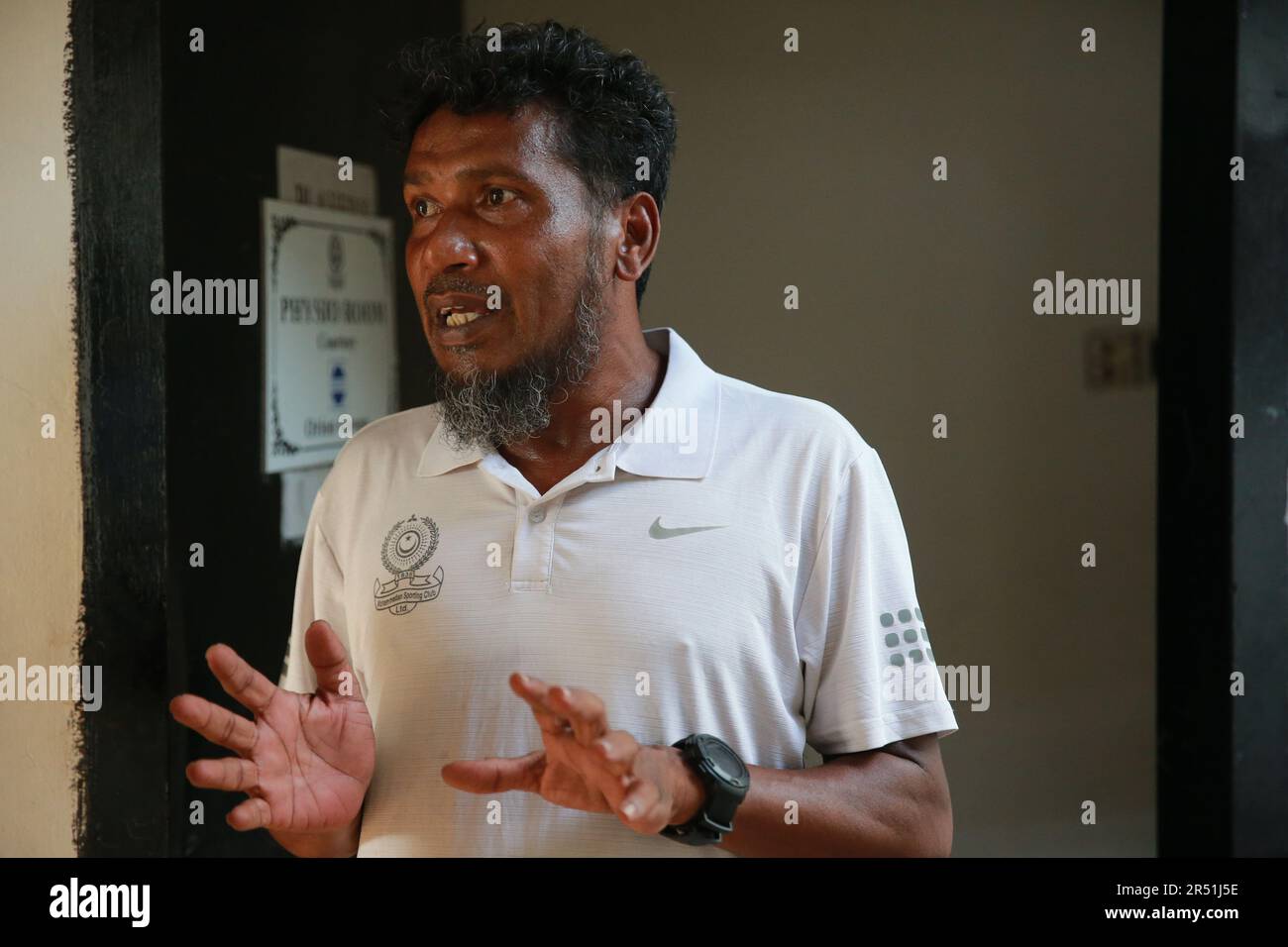 Mohammadan entraîneur en chef Alfaz Ahmed Banque D'Images