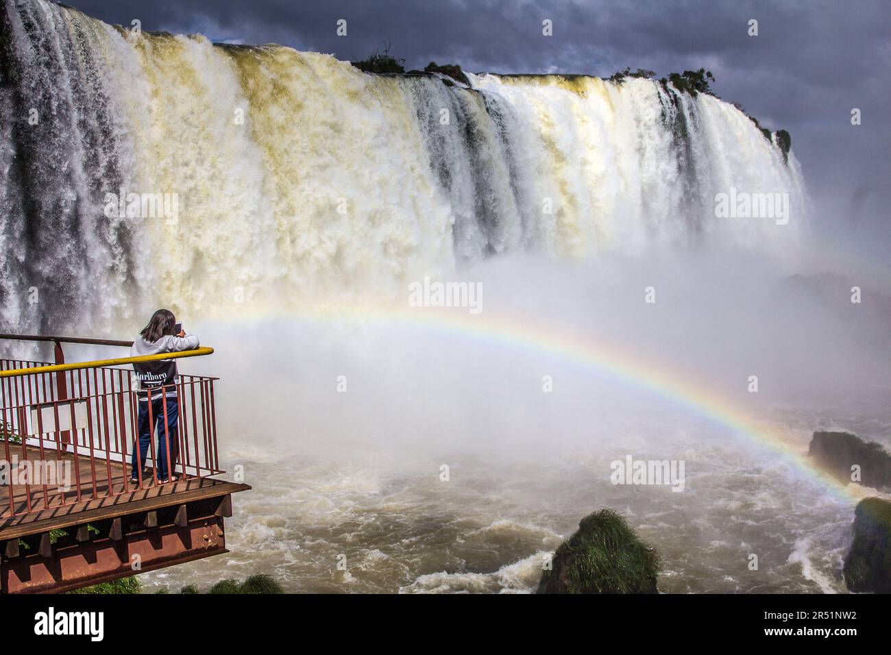 Chutes d'Iguazu, chutes d'eau, Argentine, Brésil Banque D'Images