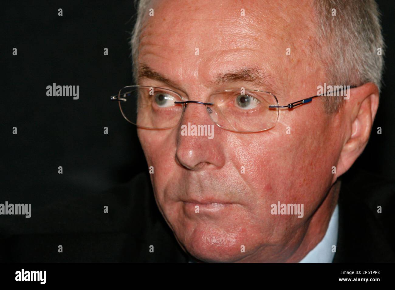 Portrait de l'ancien gestionnaire de l'Angleterre Sven Goran Eriksson Banque D'Images