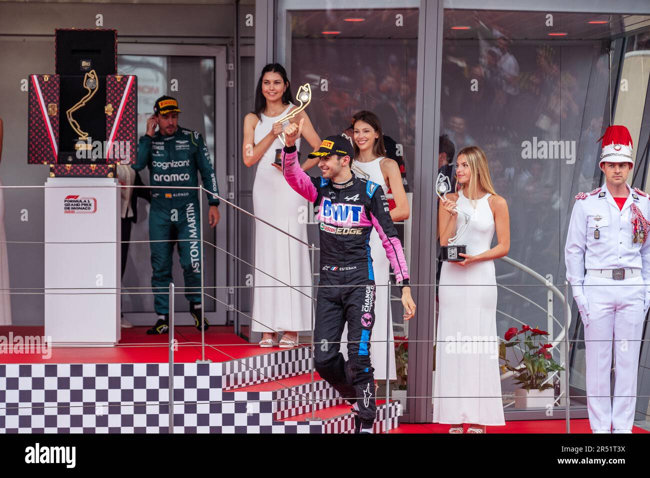 Monte-Carlo, Monaco, circuit de Monaco, 28 mai 2023 : Esteban Ocon, lors du Grand Prix de Formule 1 de Monaco Banque D'Images