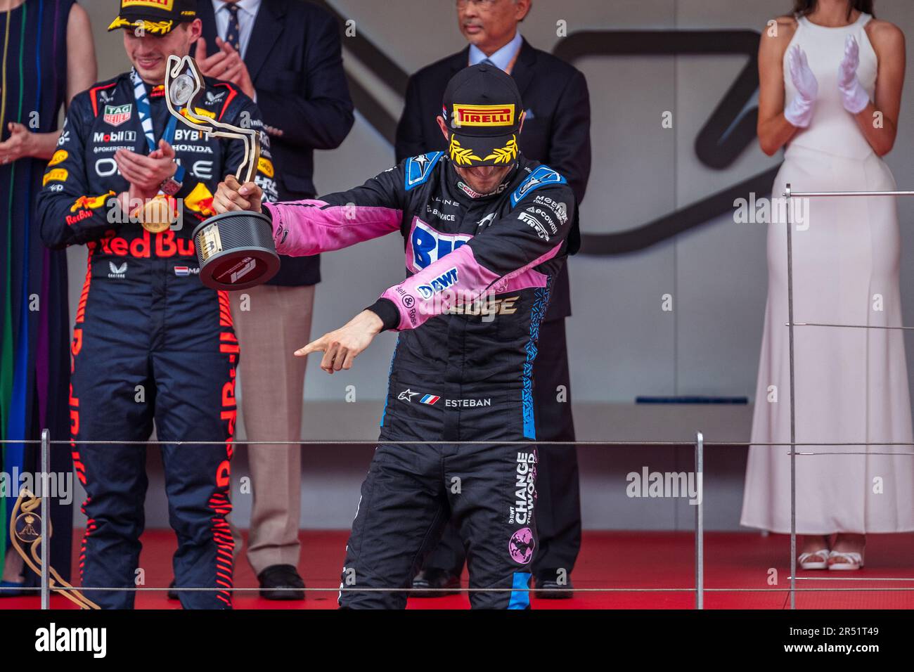 Monte-Carlo, Monaco, circuit de Monaco, 28 mai 2023 : Esteban Ocon, lors du Grand Prix de Formule 1 de Monaco Banque D'Images