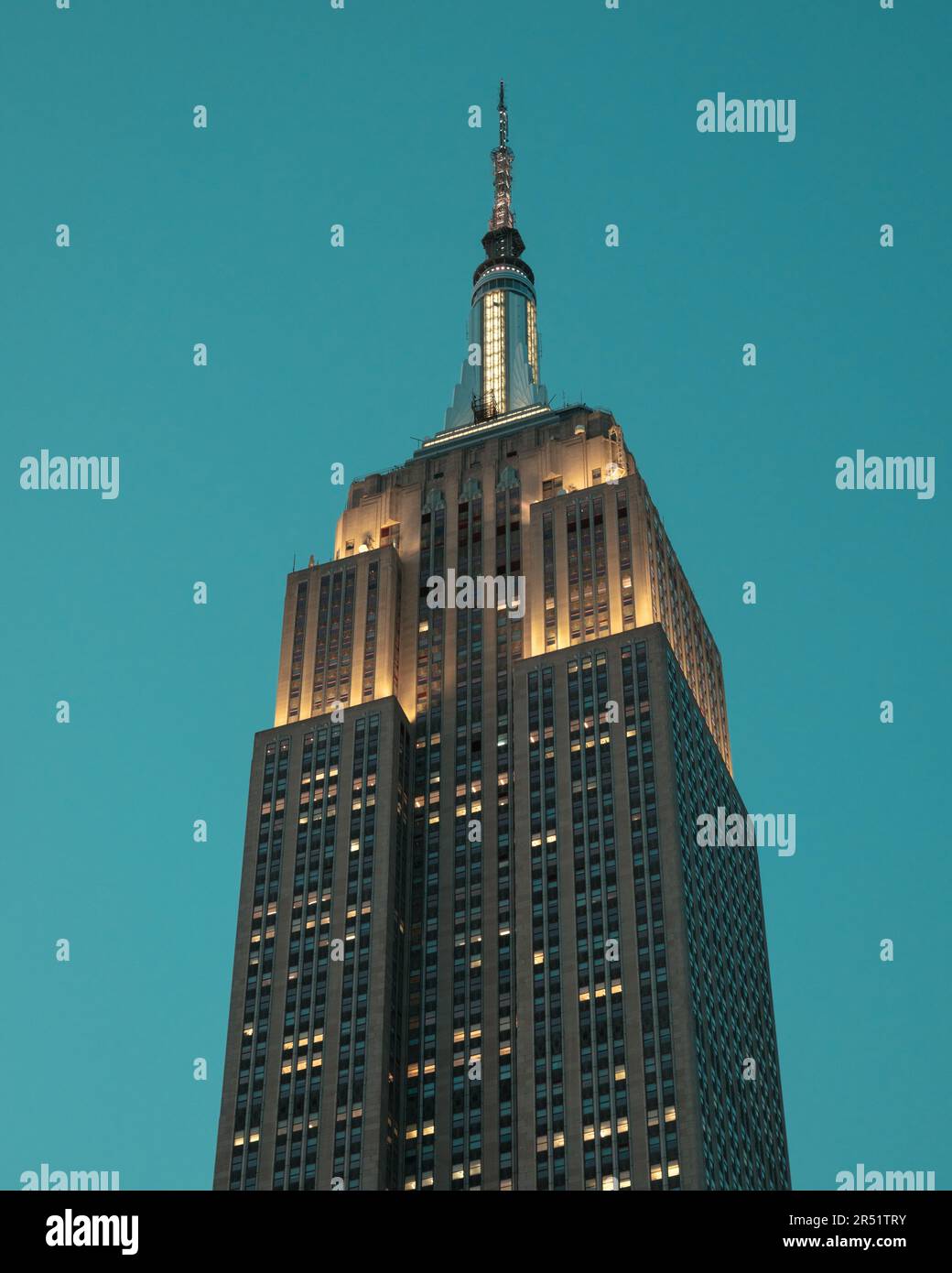 Gros plan de l'Empire State Building, Manhattan, New York Banque D'Images