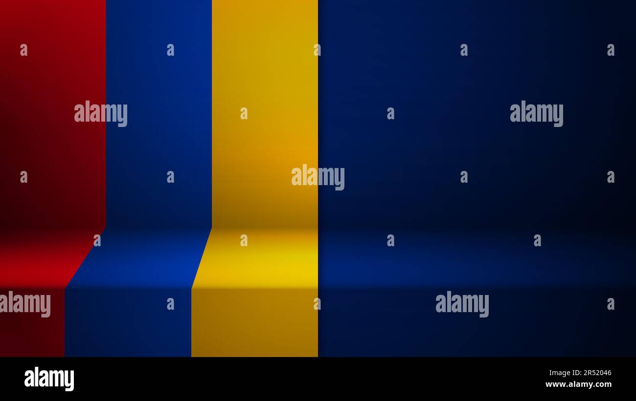 3D contexte avec drapeau de l'Arménie. Un élément d'impact pour l'utilisation que vous voulez en faire. Illustration de Vecteur