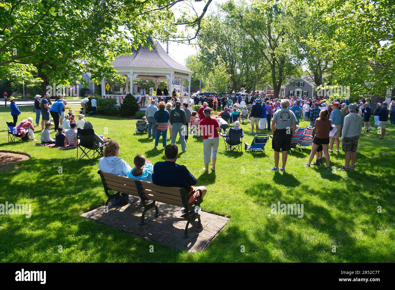 Événement du Memorial Day. Dennis, Massachusetts, (Cape Cod) , États-Unis. Banque D'Images