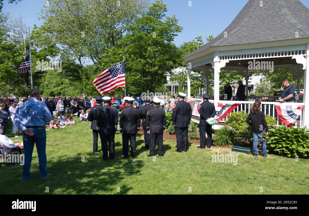 Événement du Memorial Day. Dennis, Massachusetts, (Cape Cod) , États-Unis. Banque D'Images