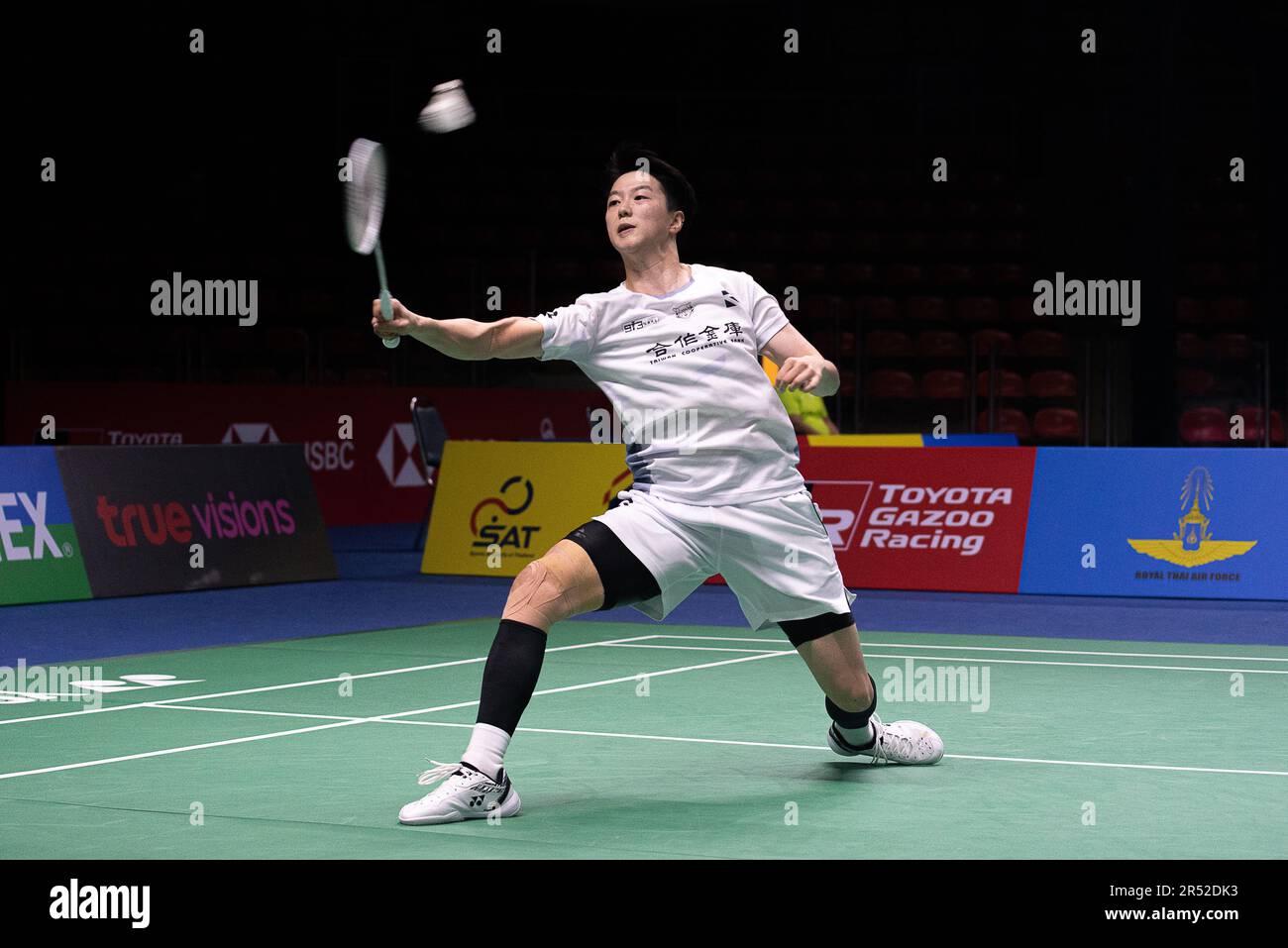 Bangkok, Thaïlande. 31st mai 2023. PAI Yu po du Taipei chinois joue contre Pornpawee Chochuwong de Thaïlande pendant le single de Badminton Women dans le Thailand Open 2023 au stade intérieur de Huamark. Pornpawee Chochuwong a gagné Pai Yu po 2:0 (21:16, 21:18). (Photo de Peerapon Boonyakiat/SOPA Images/Sipa USA) crédit: SIPA USA/Alay Live News Banque D'Images