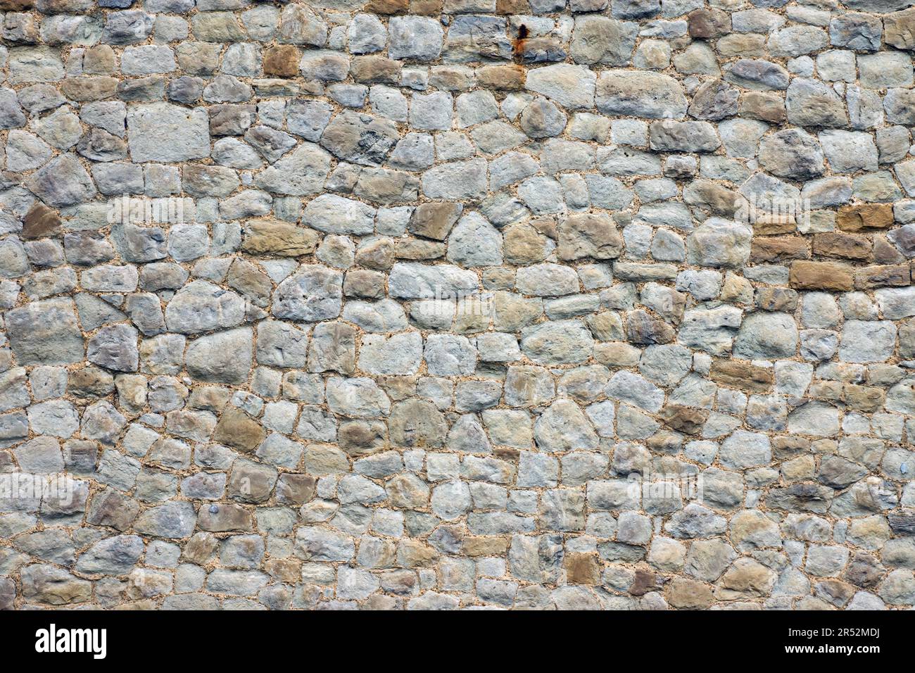 Vieux mur en pierre d'un château Banque D'Images