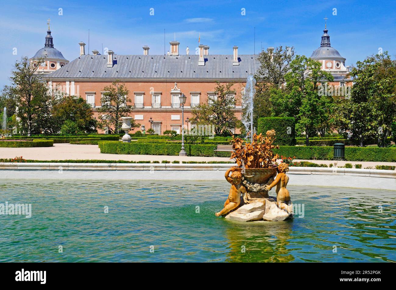 Palacio Real, Palais Royal, jardin de la Isla, Parc Royal, Aranjuez, province de Madrid, Espagne Banque D'Images
