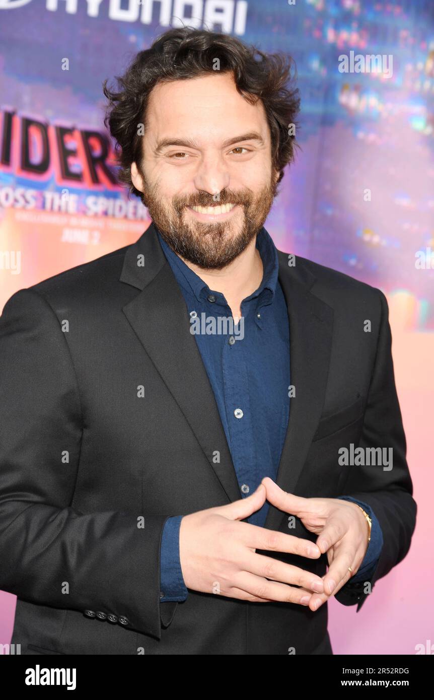 Los Angeles, Californie 30th mai 2023. Jake Johnson participe à la première mondiale de 'Spider-Man: Across the Spider-verse' au Regency Village Theatre sur 30 mai 2023 à Los Angeles, Californie. Crédit : Jeffrey Mayer/JTM photos/Media Punch/Alay Live News Banque D'Images