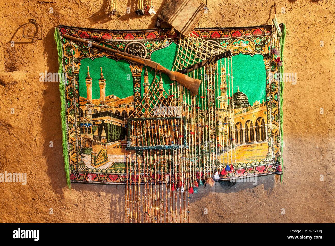 Intérieur de la maison de boue traditionnelle de ruche, maisons de boue, hutte de boue, Harran, province de Sanliurfa, Turquie Banque D'Images