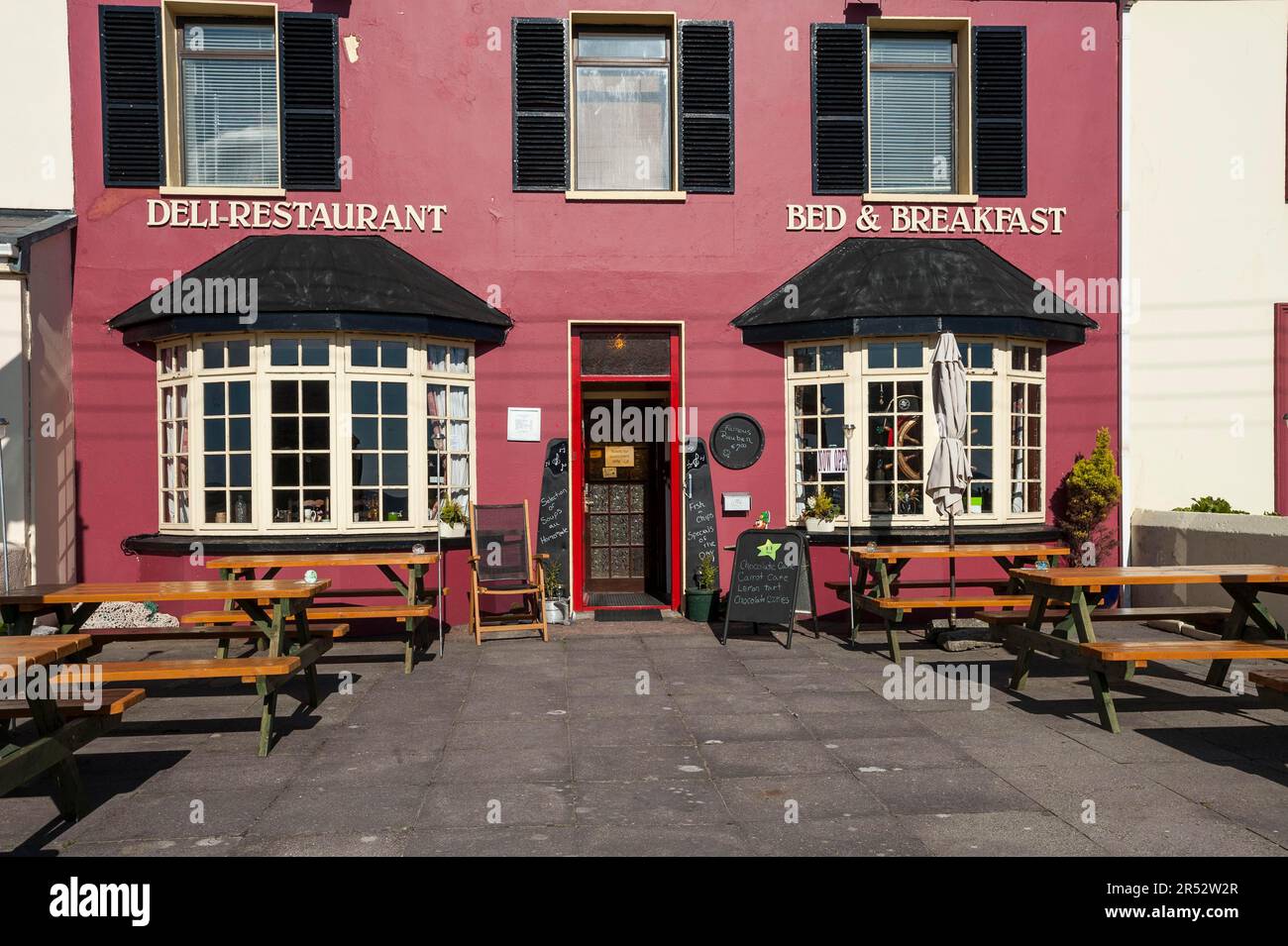 Bed and Breakfast, Deli-Restaurant, Waterville, Ring of Kerry, County Kerry, Irlande Banque D'Images