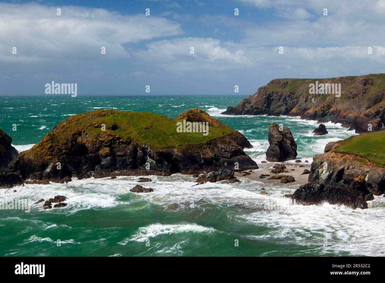 Kynance Cove, The Lizard, Cornwall, Angleterre, Royaume-Uni Banque D'Images