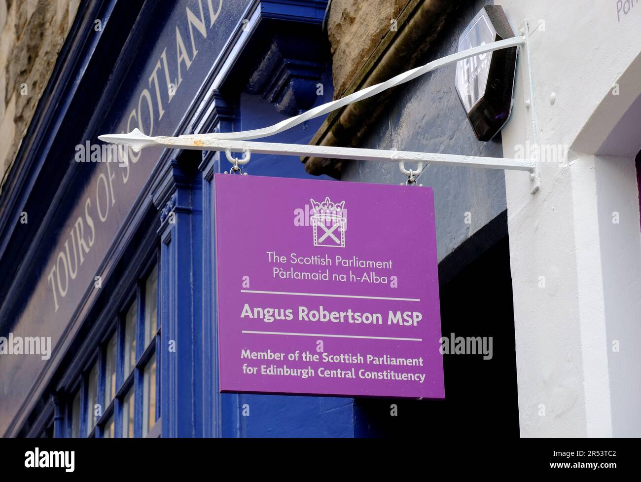 Bureau d'Angus Robertson MSP, Édimbourg, Écosse Banque D'Images
