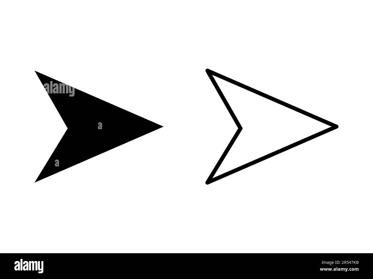 Ensemble d'icônes de flèche. Symbole de flèche. Flèche pour votre conception Web Illustration de Vecteur