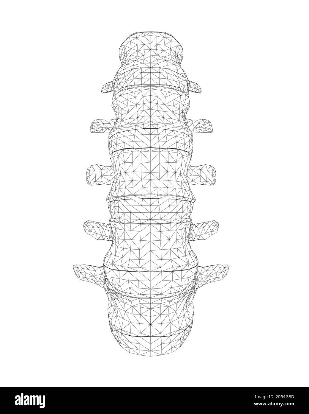 Illustration vectorielle, symbole de diagnostic de dos, conception, signe. Icône vecteur. Conception de ligne. OS et structure de la colonne vertébrale. Médecine et anatomie. Wiref anatomique Illustration de Vecteur