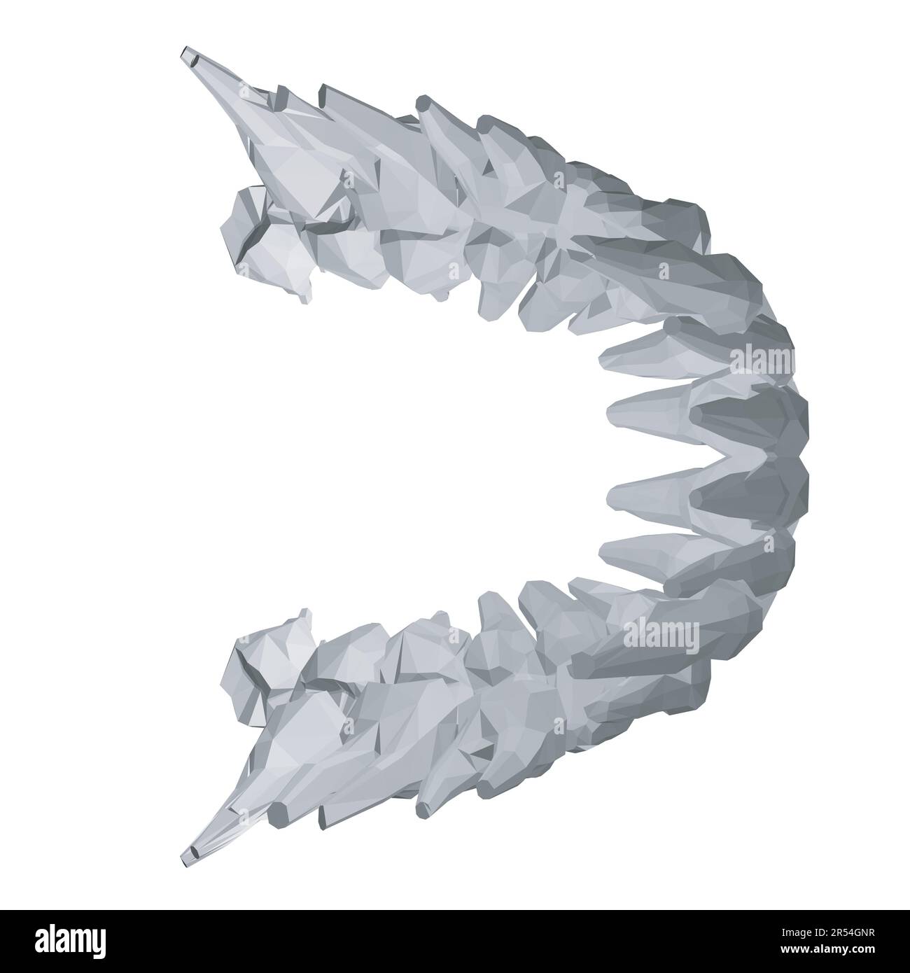 Dents polygonales. Différents types de collection de dents humaines dessinés à la main. Modèle graphique pour dentiste. Fangs de gravure et molaires. Soins dentaires oraux. Toothac Illustration de Vecteur