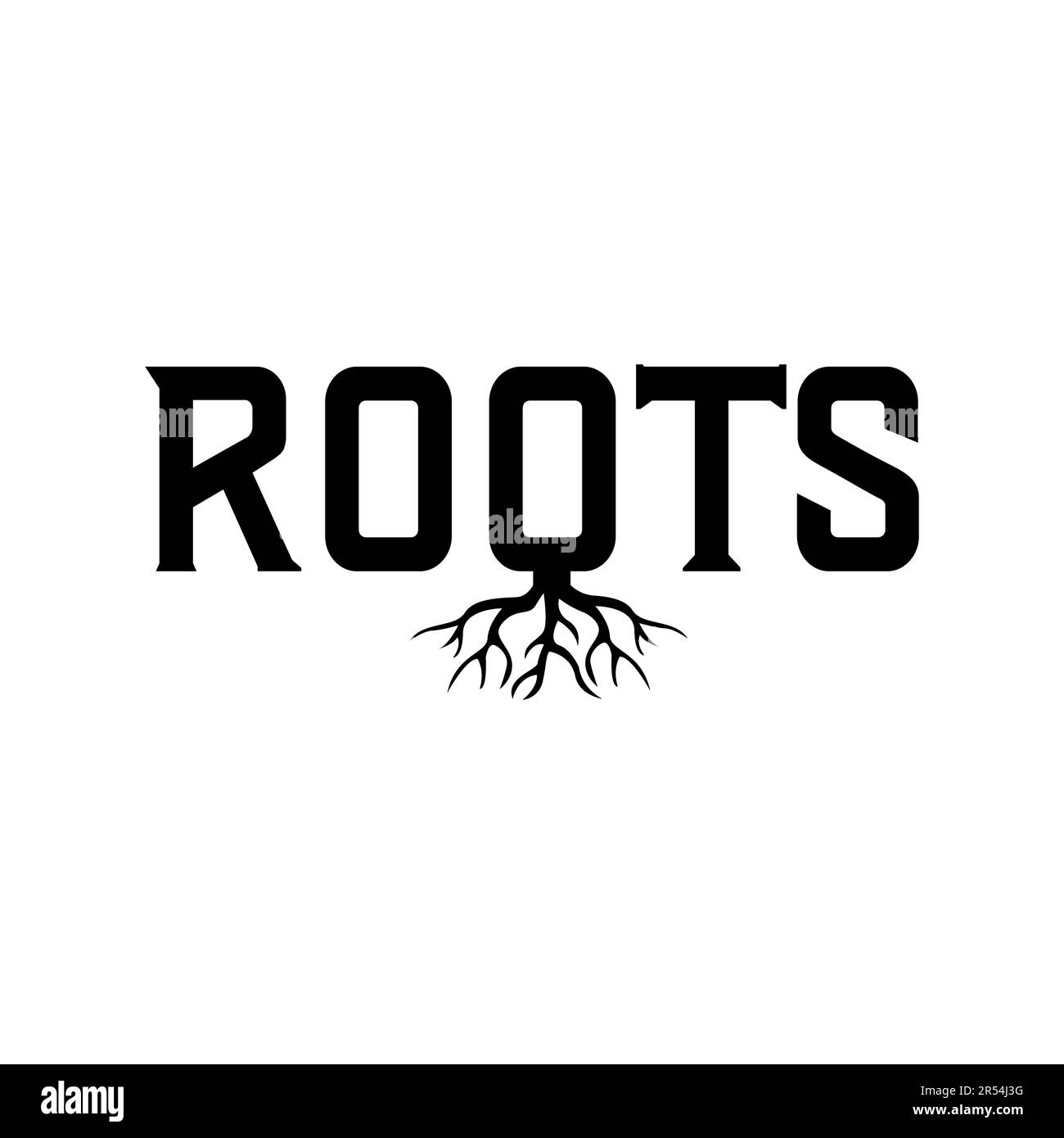 Vintage Retro Roots super-réducteur logo typographie design, modèle, symbole, icône vectorielle Illustration de Vecteur