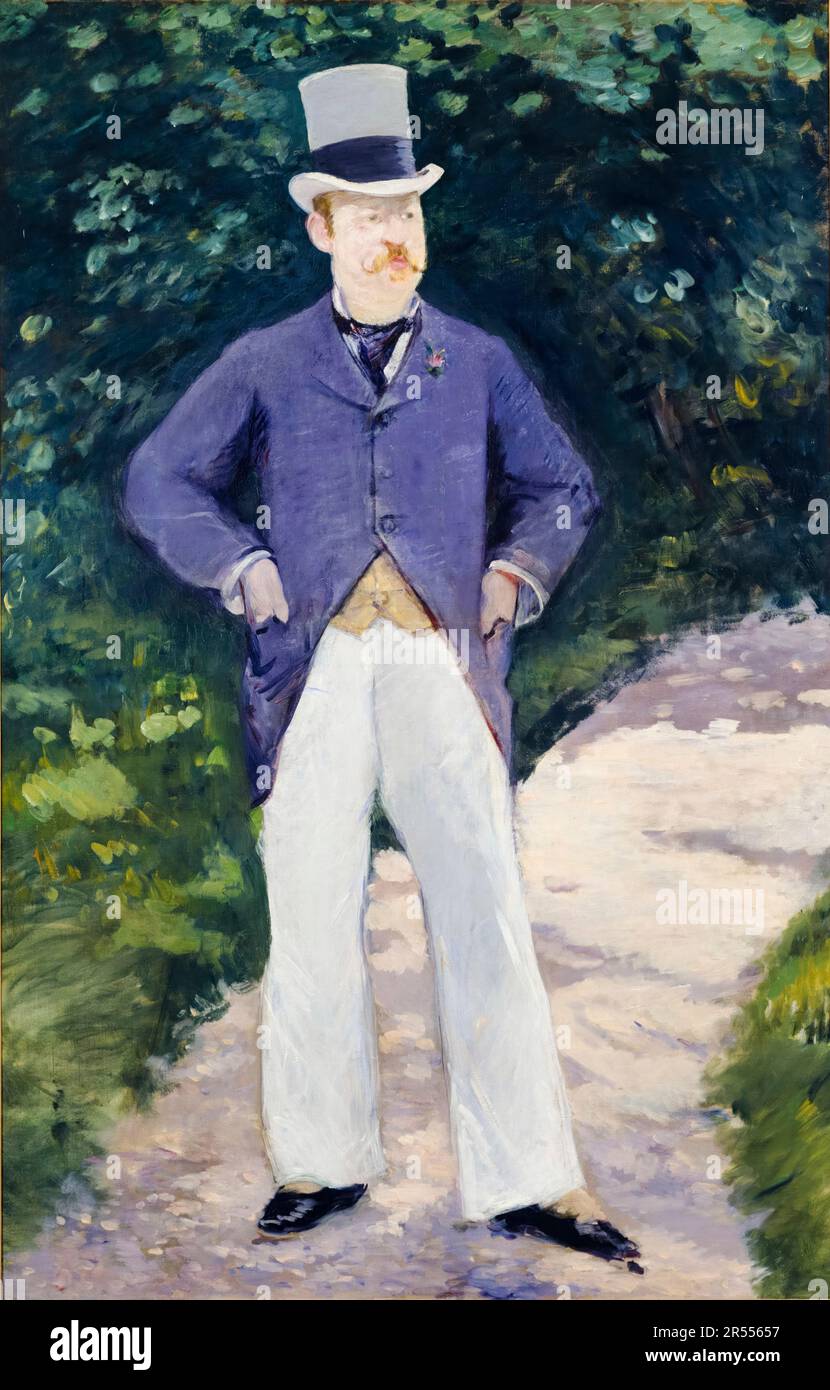 Edouard Manet, Portrait de Brun , peinture 1879 Banque D'Images