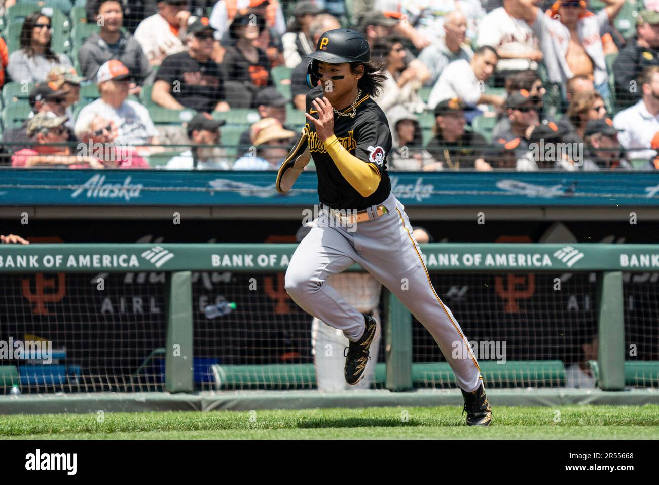 Pittsburgh Pirates' Ji Hwan Bae during a baseball game against the San  Francisco Giants in San Francisco, Monday, May 29, 2023. (AP Photo/Jeff  Chiu Stock Photo - Alamy