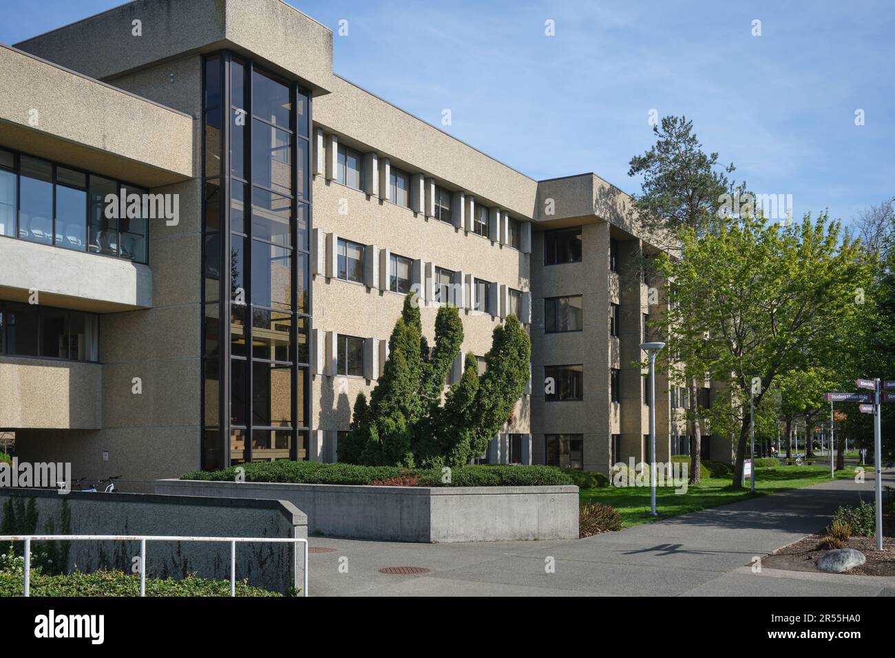 Campus de l'Université de Victoria, île de Vancouver, Colombie-Britannique, Canada Banque D'Images