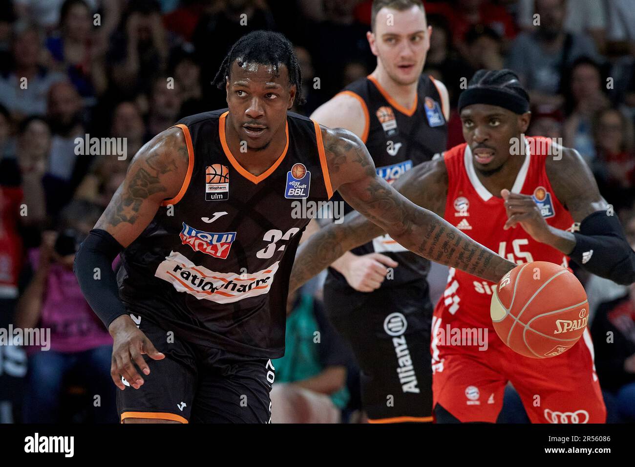 2022/2023 Basketball Bundesliga, FC Bayern München vs ratiopharm ulm, Playoff Halbfinale jeu 2 2023-05-30 à München (Audi Dome) HAWLEY Joshua (ra Banque D'Images