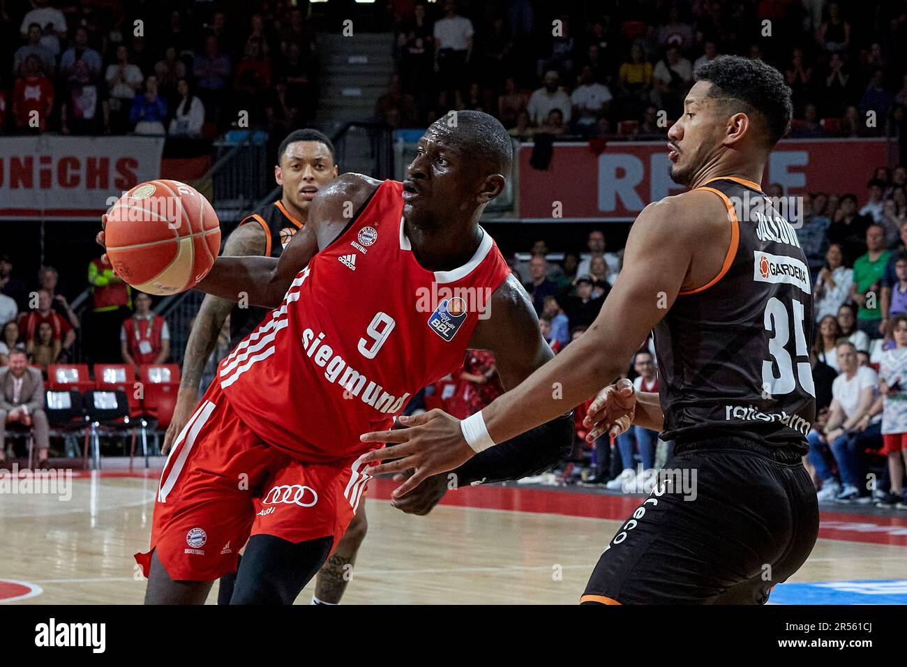 2022/2023 Basketball Bundesliga, FC Bayern München vs ratiopharm ulm, Playoff Halbfinale jeu 2 2023-05-30 à München (Audi Dome) BONGA Isaac (FC B Banque D'Images