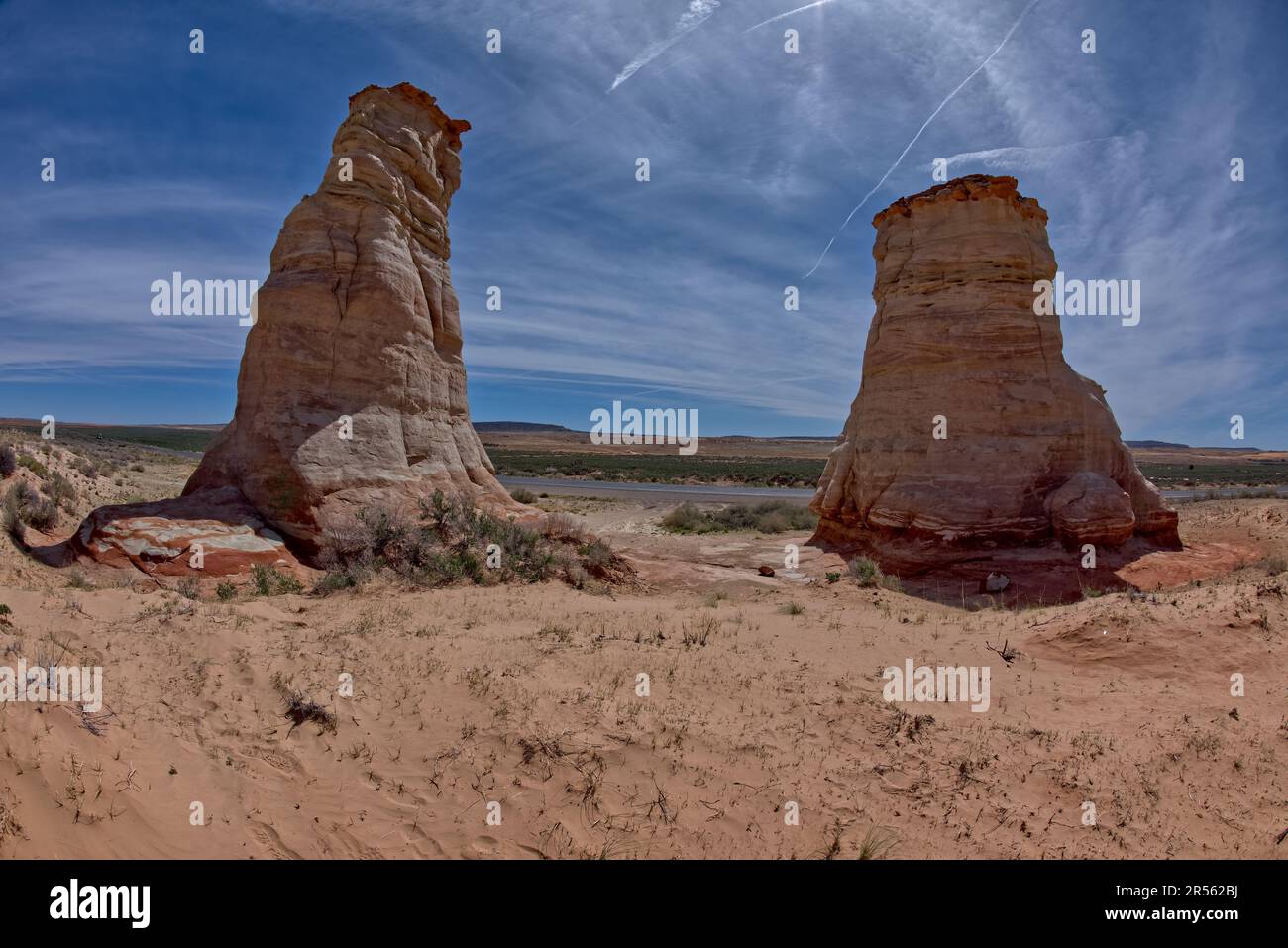 Elephant's feet Hoodoos près de Tonalea, Navajo Nation Reservation (Navajoland), Arizona, États-Unis Banque D'Images