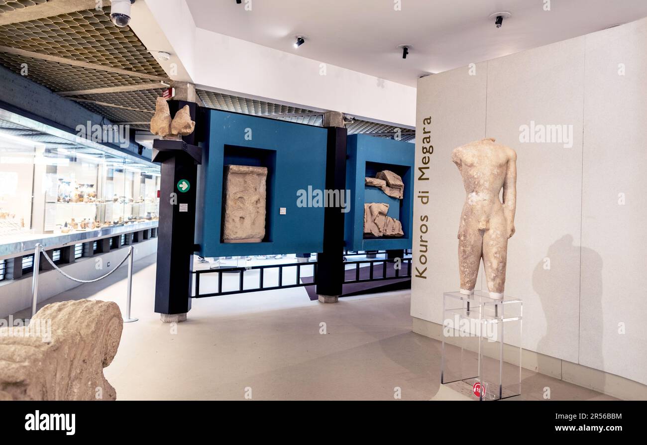 Musée archéologique Syracuse Sicile Italie Banque D'Images