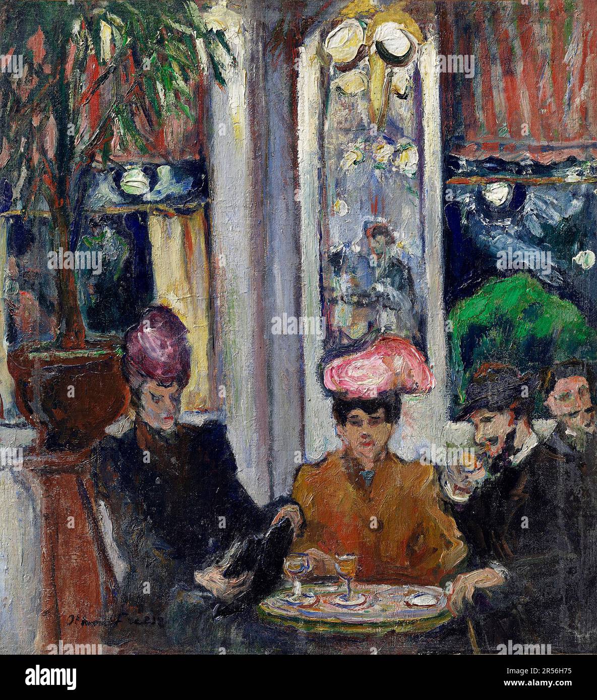 Othon Friesz. Scène dans une brasserie parisienne par Achille-Émile Othon Friesz (1879-1949), huile sur toile, 1906 Banque D'Images Othon Friesz. Scène dans une brasserie parisienne par Achille-Émile Othon Friesz (1879-1949), huile sur toile, 1906 Banque D'Images