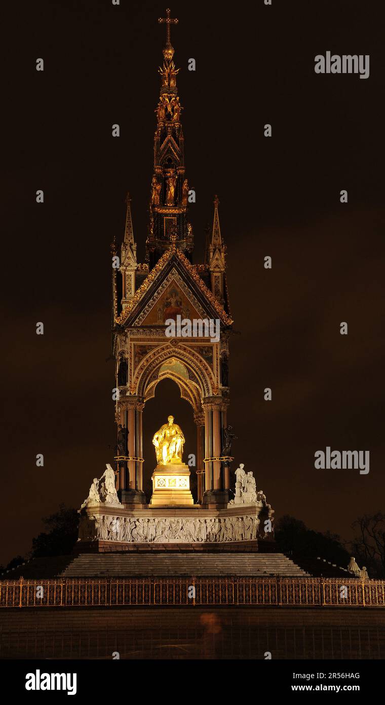 Albert Memorial, Kensington High Street. Banque D'Images