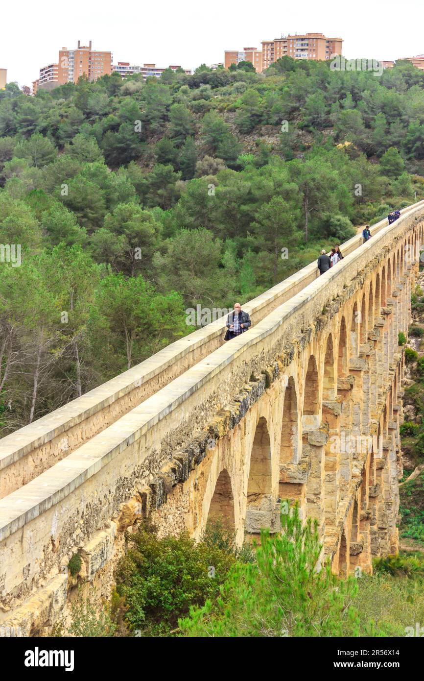 Aqueduc romain de 2000 ans Banque D'Images