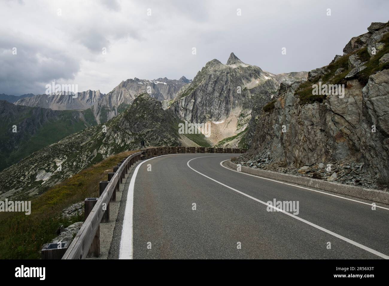 Super St. bernard passe. vallée d'aoste. Italie Banque D'Images