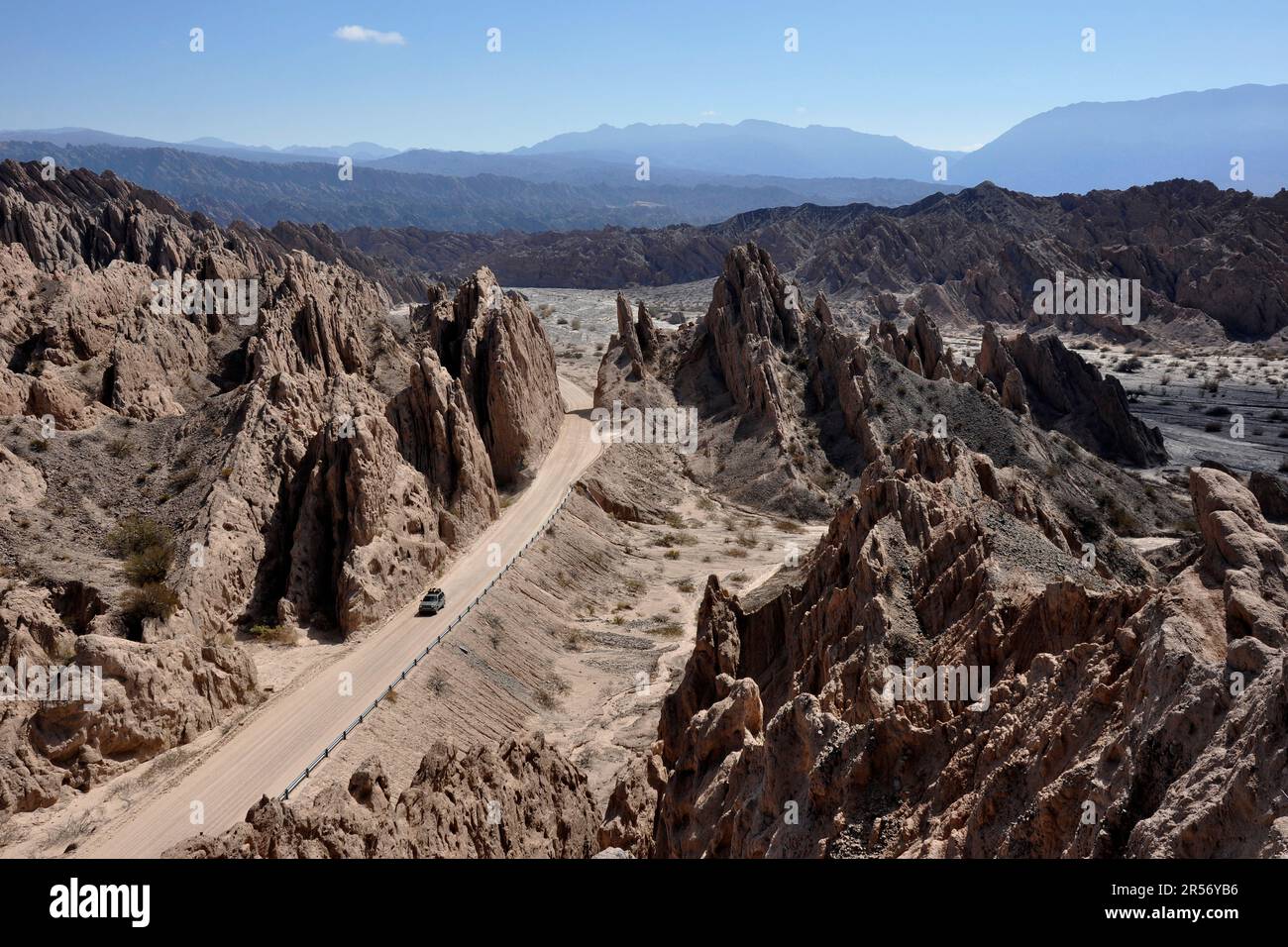 Argentine. Région de Salta. Ruta 40 Quebrada de las fiechas Banque D'Images
