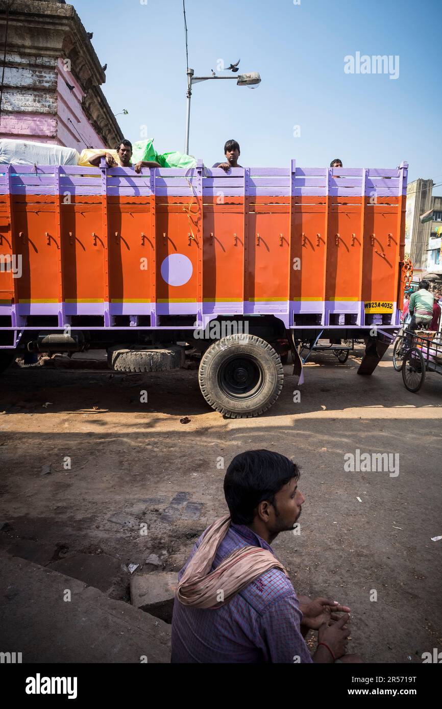 Calcutta. Inde. Personnes Banque D'Images