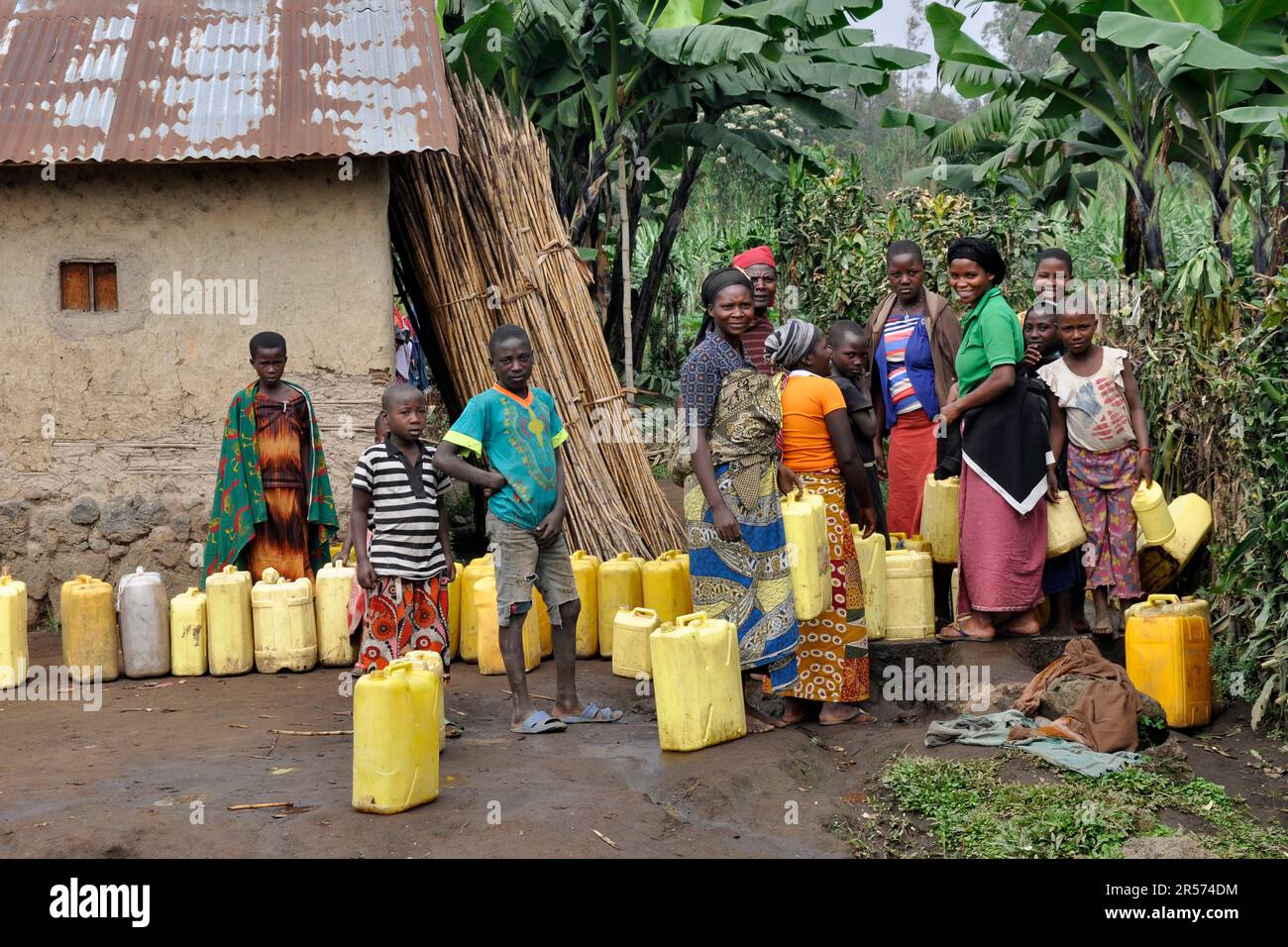 Congo. Parc national de Virunga Banque D'Images