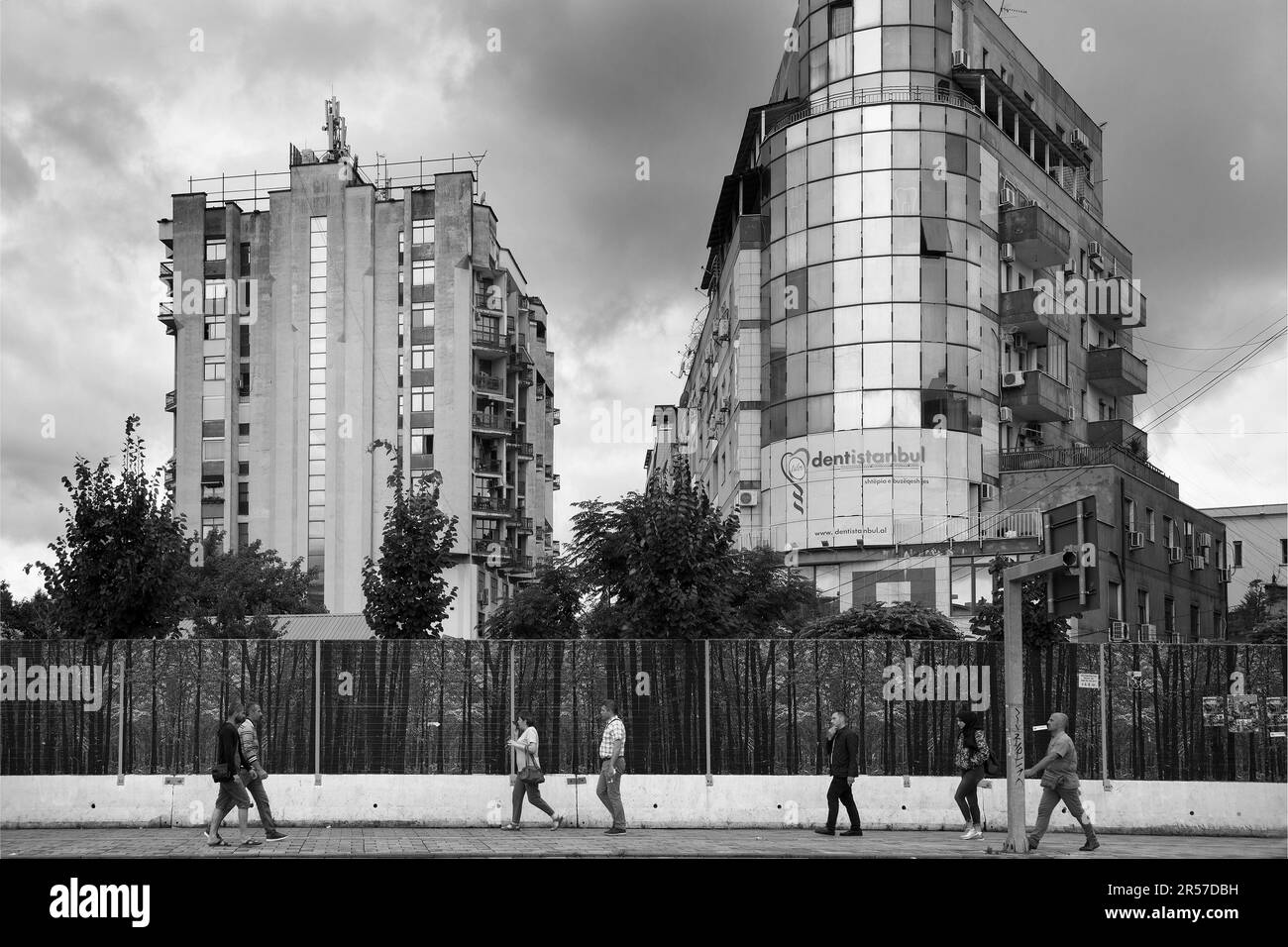 Albanie. Péninsule des Balkans. Tirana. Place principale. Skanderberg Banque D'Images