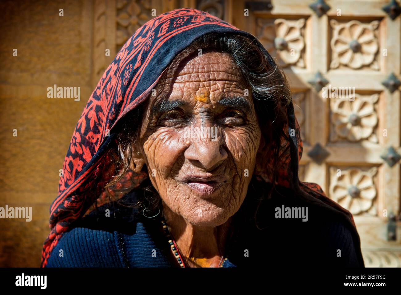 Inde. Rajasthan. Jaisalmer. femme Banque D'Images