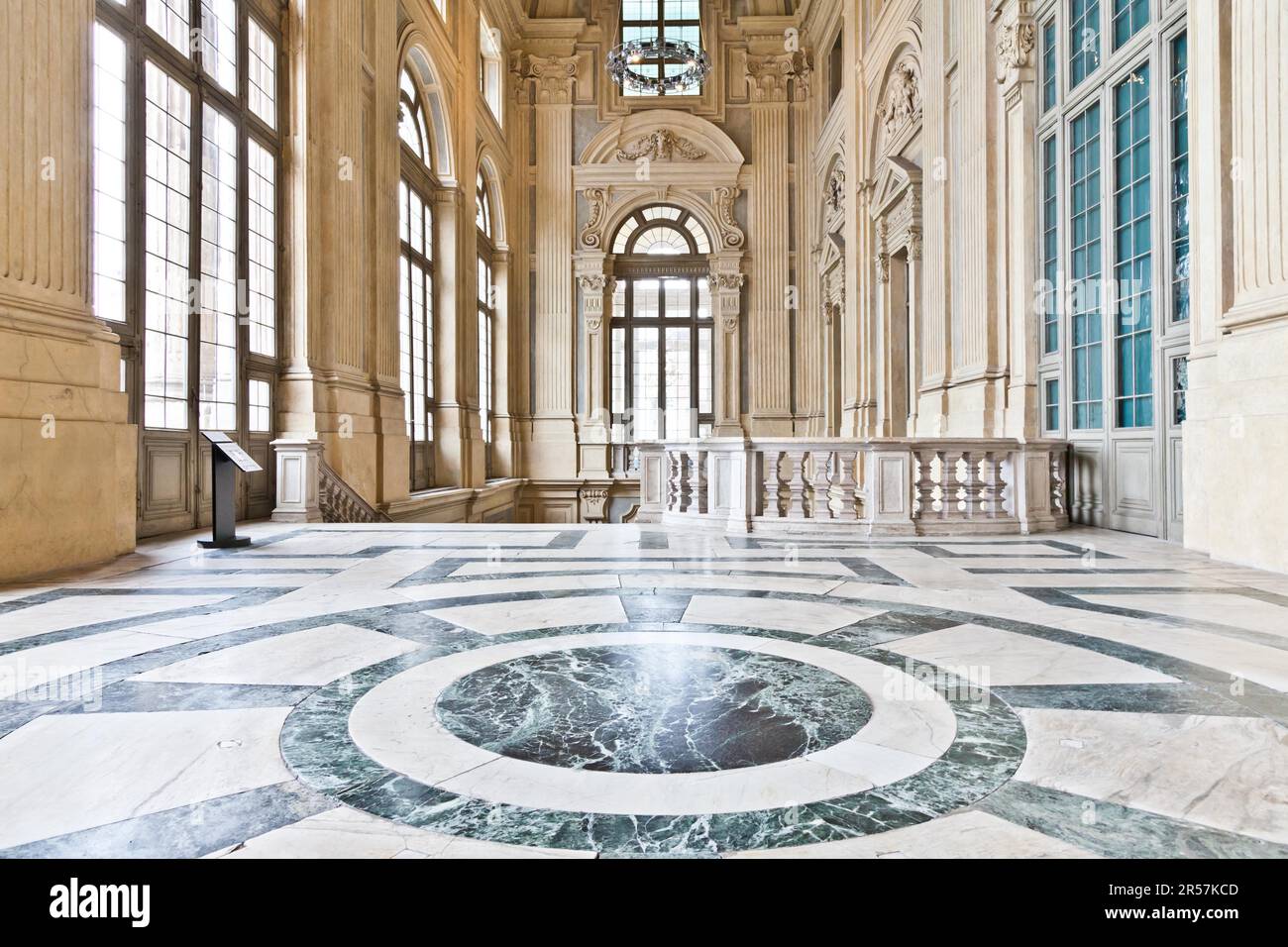 Italie - Turin. L'intérieur de Palazzo Madama Palais Royal Banque D'Images
